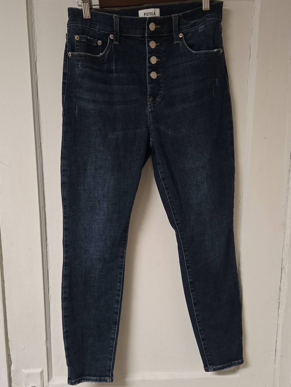 Pistola High-Rise Button-Fly Skinny Jeans 29